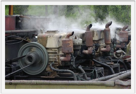 Stinkende Dieselmotoren
